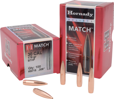 Hornady Geschosse .30, Match BTHP 178gr