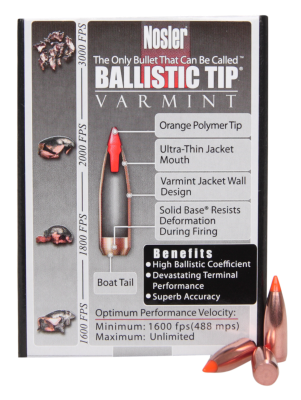 Nosler Geschosse .224, BallisticTip 50gr (100Pcs.)