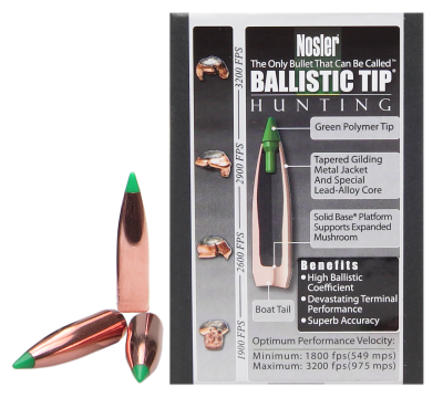 Nosler Projectile .30, BallisticTip 165gr (50Pcs.)