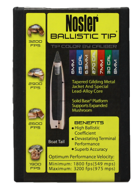 Nosler Projectile .30, BallisticTip 168gr (50Pcs.)