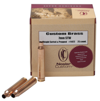 Nosler Douilles 7mmSTW, NC Brass (25Pcs.)