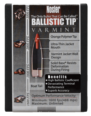 Nosler Projectile .22, BallisticTip 60gr (100Pcs.)