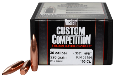 Nosler Geschosse .30, CC HPBT 220gr (100Pcs.)