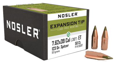 Nosler Geschosse 7.62x39, E-Tip 123gr (50Pcs.)