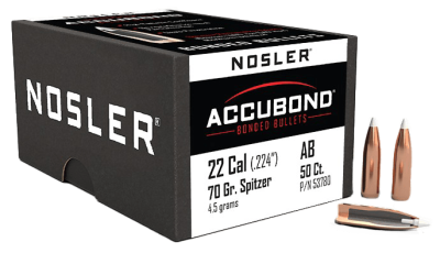 Nosler Geschosse .22, AccuBond Sp 70gr (50pcs)