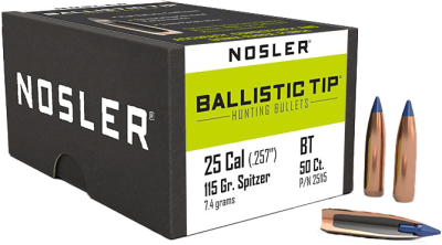 Nosler Geschosse .25, BallisticTip 115gr (50Pcs.)