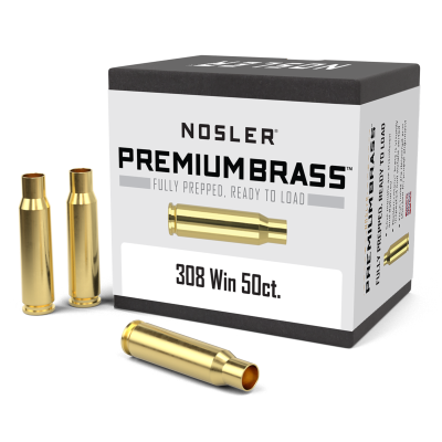 Nosler Douilles .308Win, NC Brass (50Pcs.)