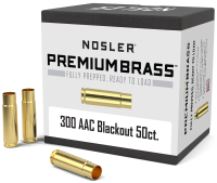 40.7451.23 - Nosler Douilles .300AAC Blackout, NC Brass(50Pcs.)