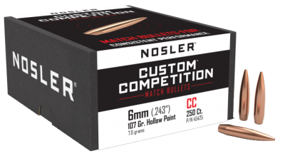 Nosler Geschosse 6mm, CC HPBT 107gr (250Pcs.)