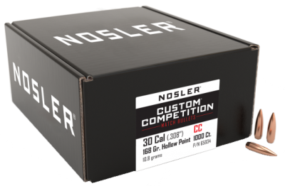 Nosler Geschosse .30, CC HPBT 168gr (1000Pcs.)