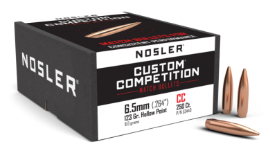 Nosler Geschosse 6.5mm, CC HPBT 123gr (250Pcs.)