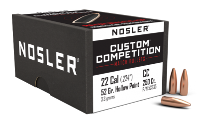 Nosler Geschosse .22, CC HPBT 52gr (250Pcs.)