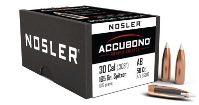 Nosler Geschosse .30, AccuBond Sp 165gr (50Pcs.)