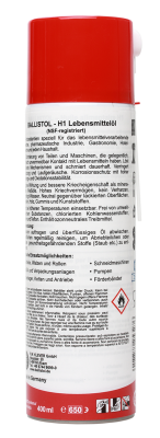 Ballistol H1 Lebensmittelöl-Spray, 400ml