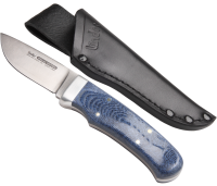 Linder Jagdmesser Hunter N695, Micarta blau