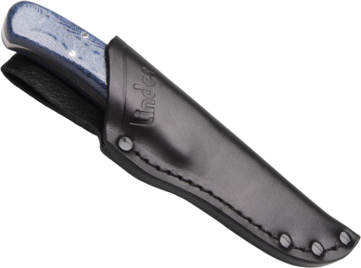 Linder Jagdmesser Hunter N695, Micarta blau