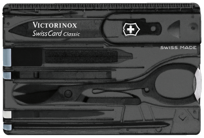 VICTORINOX Swiss Card Onyx schwarz transparent