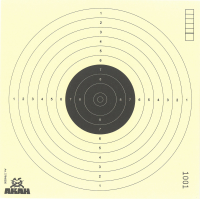 60.4041 - Akah Luftpistolenscheiben mit 10 Ringen 17x17cm