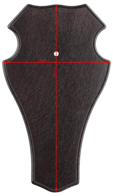 ABL Trophäenschild 19x12cm rund für Rehbock