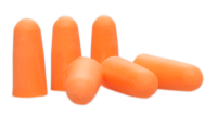 Allen Molded Foam Hearing Protection, 31NRR orange