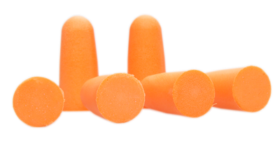 Allen Molded Foam Hearing Protection, 31NRR orange