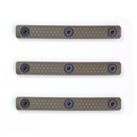 70.39.100050453 - Slate Black Ind. M-Lok Panels 3 slot, FDE