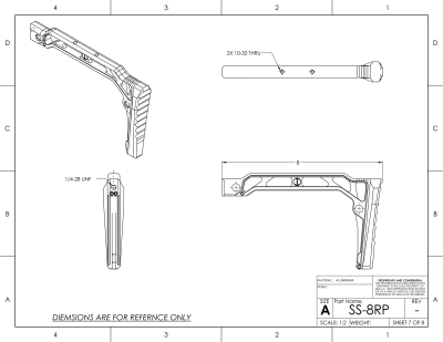 JMac Customs Raised Skeleton Stock folding